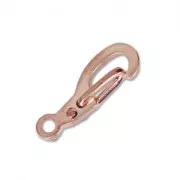 Fermoirs mousquetons de sécurité 13 mm - Doré rose x4