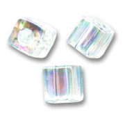 Cubes Miyuki 3 mm SB3-250 - Crystal AB x10g|raw }}