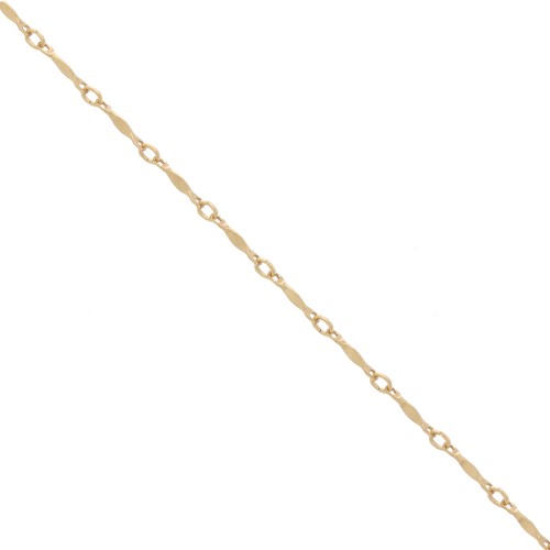 Chaîne maille fantaisie 1.5 mm en Gold filled (or laminé) x50cm