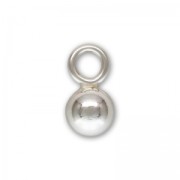 Breloques forme boule 3 mm en Argent 925 x4|raw }}