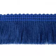 Galon franges pour la création de bijoux et la customisation 25 mm Bleu x1m