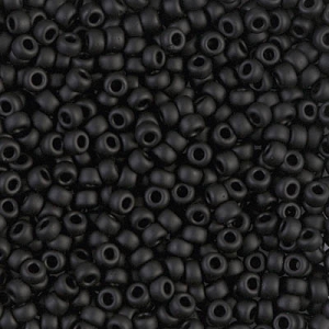 Rocaille Miyuki 11/0 401F - Black Mat x100g