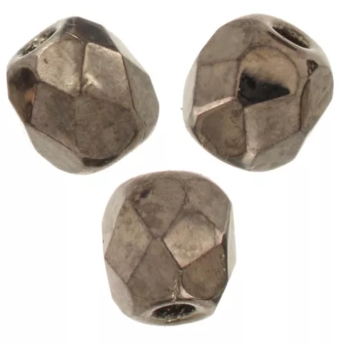 Facettes 3 mm Jet Gold x50