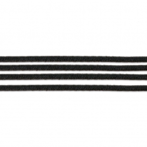 Fil élastique uni pour création DIY 1.3 mm Noir x 1 m