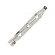 Support de broche 38 mm Placage Argent fin x1