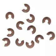 Caches perles à écraser 4 mm cuivré vieilli x50