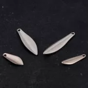 Sequins gouttes marquise 19.5 mm doré rose x4