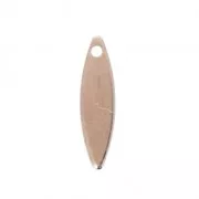 Sequins gouttes lisses 15 mm doré rose x10