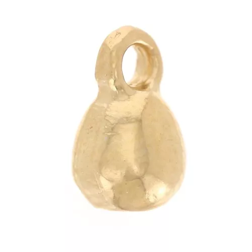 Breloques gouttes 7x4 mm - Doré à l'or fin x20