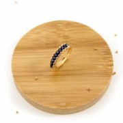 Bague réglable multi-trous 3.6 mm Placage Argent fin x1