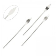 Clous têtes lances 36x0.7 mm Placage Argent fin x10