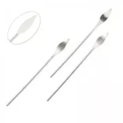 Clous têtes lances 36x0.7 mm Placage Argent fin x10