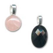 Attache pendentif à coller 17 mm doré à l'or fin x1