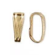 Attaches pendentif 6 mm doré à l'or fin x20