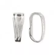 Attaches pendentif 6 mm Placage Argent fin x20