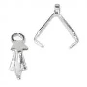 Bélières 8 mm Placage Argent fin x10