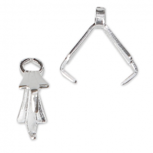 Bélières 8 mm Placage Argent fin x10