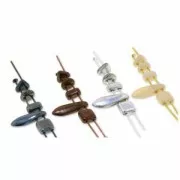 Perles en verre Czechmates Diamond 2 trous 4x6mm Silver Mat x5g