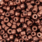 Perles de rocailles Matubo 8/0 - 3.15 mm Red Copper Mat x10g