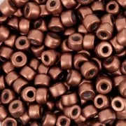 Perles de rocailles Matubo 8/0 - 3.15 mm Red Copper Mat x10g