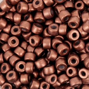 Perles de rocailles Matubo 8/0 - 3.15 mm Red Copper Mat x10g