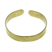 Bracelet pour petit poignet femme ou pour enfant en laiton brut 10x130mm à décorer