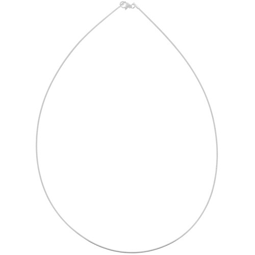 Tour de cou chaîne maille oméga - 1 mm en Argent 925 x42 cm