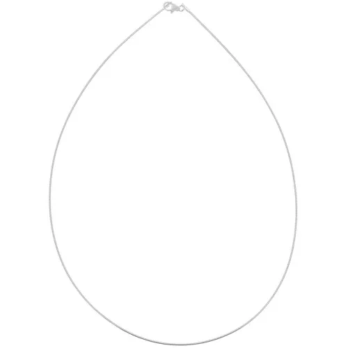 Tour de cou chaîne maille oméga - 1 mm en Argent 925 x42 cm