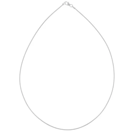 Tour de cou chaîne maille oméga - 1.2 mm en Argent 925 x42 cm