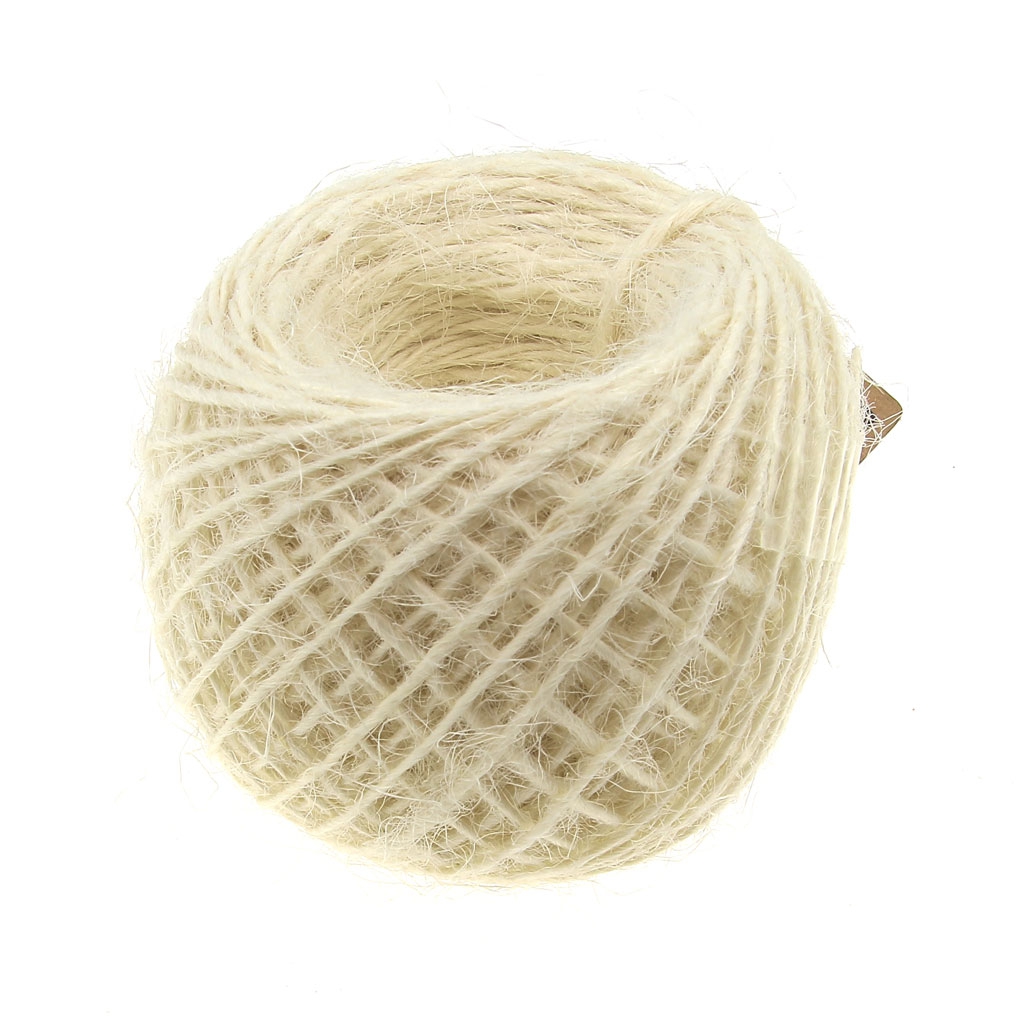Ficelle De Jute Naturelle 1mm - Double Fil 100m - DIY & Jardinage Écologique