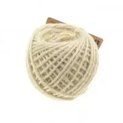 Ficelle de jute 3 mm à crocheter & autres loisirs créatifs - Crème x 25 m