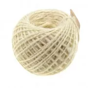 Ficelle de jute 2 mm à crocheter & autres loisirs créatifs - Crème x 50 m