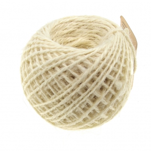 Ficelle de jute 2 mm à crocheter & autres loisirs créatifs - Crème x 50 m