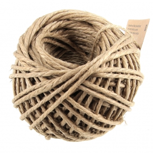 Ficelle de jute enduite 3 mm à crocheter & autres loisirs créatifs -Naturel x 25 m