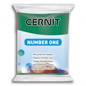 Pâte Cernit Number One Opaque - Vert Emeraude (n°620) x56gr