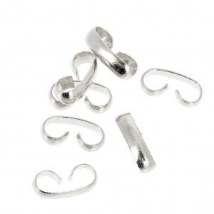 Connecteur double Quick Links 9.5x2.5 mm Placage Argent fin x42