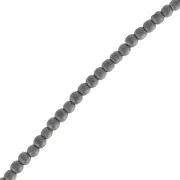 Perles Rondes Hematite 2 mm Jet Hematite Mat x38 cm