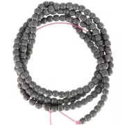 Perles Rondes Hematite 2 mm Jet Hematite Mat x38 cm