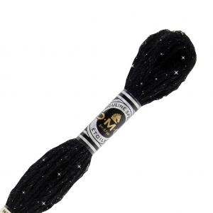 Fil à broder DMC Mouliné Etoile 617 Noir (C310) x8m