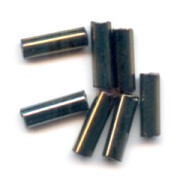 Perles rocailles Preciosa  tubes 6.5x2 mm Brown Iris x20g