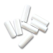 Preciosa Perles rocailles tubes 6.5x2 mm Chalkwhite x20g|raw }}