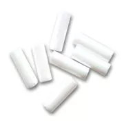 Preciosa Perles rocailles tubes 6.5x2 mm Chalkwhite x20g