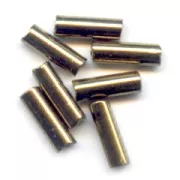 Perles rocailles Preciosa  tubes 6.5x2 mm Gold Bronze x20g