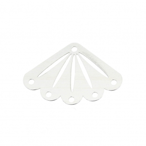 Intercalaire pour tissage de perles Miyuki 11/0 exclu Perles&co 14x20mm Argent 925