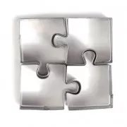 Set de 4 emporte-pièces en inox Puzzle x1