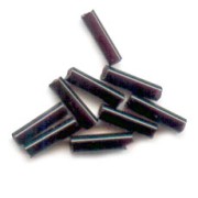 Perles rocailles Preciosa  tubes 4x1 mm Jet x20g