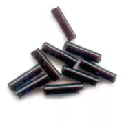 Perles rocailles Preciosa  tubes 4x1 mm Jet x20g