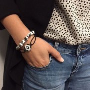 Fil élastique uni pour création DIY 2 mm Fuchsia x 1 m