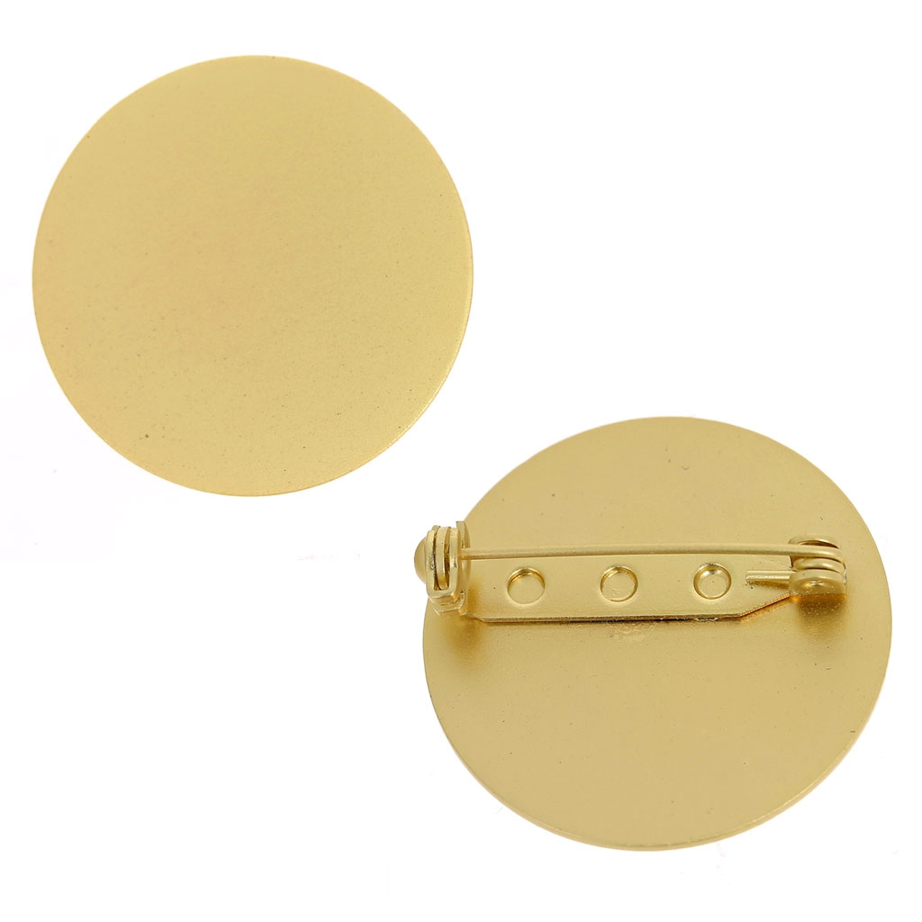 15 Badges Ronds Épingles - Support Broche DIY Pour Création Bijoux, Cadeaux Personnalisés