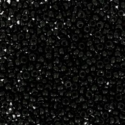 Perles rocailles Preciosa  15/0 - 1.5 mm Jet x20g